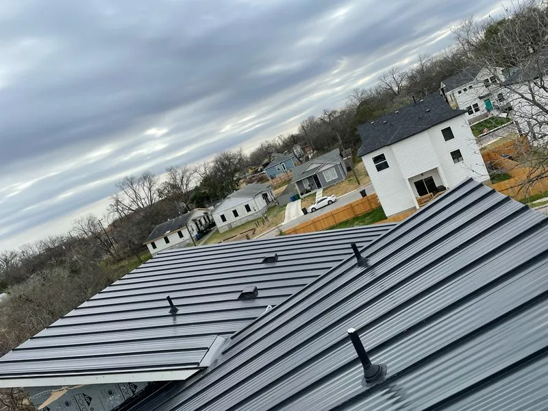 Standing seam metal roof panels with vents for Skylight Repair in Shady Hills